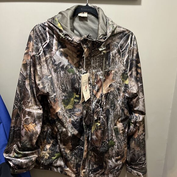 RedHead Other - Vintage RedHead Silent Flex Men's Hooded Camo Rain Wind Jacket, Size Small